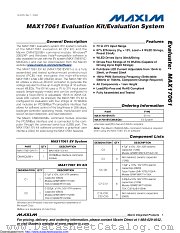 MAX17061EVKIT+ datasheet pdf MAXIM - Dallas Semiconductor