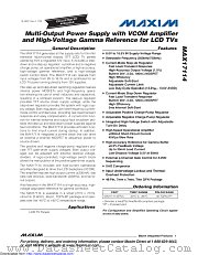 MAX17114ETM+TCB2 datasheet pdf MAXIM - Dallas Semiconductor