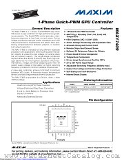 MAX17409 datasheet pdf MAXIM - Dallas Semiconductor