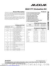 MAX1771EVKIT-SO datasheet pdf MAXIM - Dallas Semiconductor