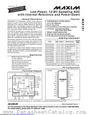 MAX191ACWG+ datasheet pdf MAXIM - Dallas Semiconductor