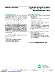 MAX20002ATPB/V+ datasheet pdf MAXIM - Dallas Semiconductor