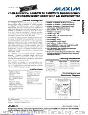 MAX2031ETP+T datasheet pdf MAXIM - Dallas Semiconductor