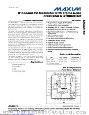 MAX2150ETI-T datasheet pdf MAXIM - Dallas Semiconductor