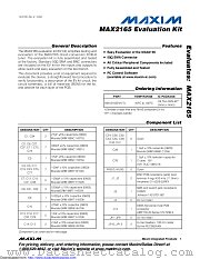 MAX2165EVKIT+ datasheet pdf MAXIM - Dallas Semiconductor