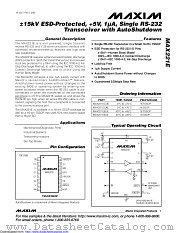 MAX221ECUE+ datasheet pdf MAXIM - Dallas Semiconductor