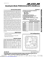 MAX2354ETI datasheet pdf MAXIM - Dallas Semiconductor