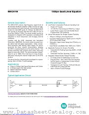 MAX24104 datasheet pdf MAXIM - Dallas Semiconductor