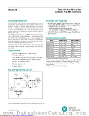 MAX253ESA+T datasheet pdf MAXIM - Dallas Semiconductor