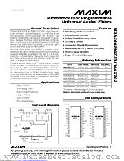 MAX261AENG+ datasheet pdf MAXIM - Dallas Semiconductor