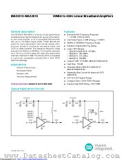 MAX2616ETA+ datasheet pdf MAXIM - Dallas Semiconductor