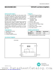 MAX2664EVKIT+ datasheet pdf MAXIM - Dallas Semiconductor