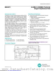 MAX2871ETJ+T datasheet pdf MAXIM - Dallas Semiconductor