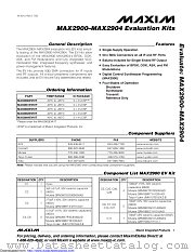 MAX2902EVKIT# datasheet pdf MAXIM - Dallas Semiconductor