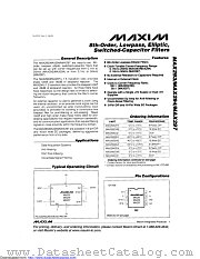 MAX294CWE+ datasheet pdf MAXIM - Dallas Semiconductor