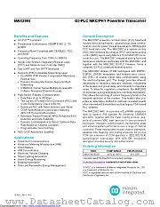 MAX2992 datasheet pdf MAXIM - Dallas Semiconductor