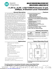 MAX3000EEUP+T datasheet pdf MAXIM - Dallas Semiconductor