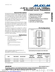 MAX3013ETP+T datasheet pdf MAXIM - Dallas Semiconductor
