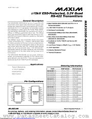 MAX3030ECUE+ datasheet pdf MAXIM - Dallas Semiconductor