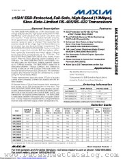 MAX3083ECPD datasheet pdf MAXIM - Dallas Semiconductor