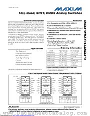 MAX313CUE+T datasheet pdf MAXIM - Dallas Semiconductor