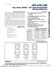 MAX313LEUE-T datasheet pdf MAXIM - Dallas Semiconductor