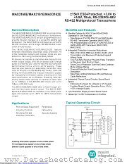 MAX3162EAI+T datasheet pdf MAXIM - Dallas Semiconductor