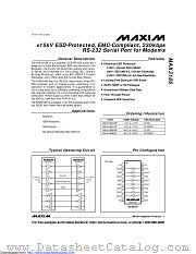 MAX3186CWP+T datasheet pdf MAXIM - Dallas Semiconductor