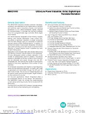 MAX31910AUI+ datasheet pdf MAXIM - Dallas Semiconductor