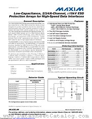 MAX3206EETC+T datasheet pdf MAXIM - Dallas Semiconductor