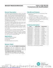 MAX3223CPP+ datasheet pdf MAXIM - Dallas Semiconductor