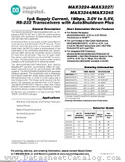 MAX3227CAE+T datasheet pdf MAXIM - Dallas Semiconductor