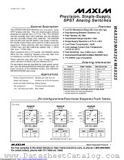 MAX324CPA+ datasheet pdf MAXIM - Dallas Semiconductor