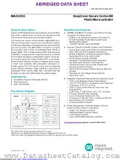 MAX32555-LNJ+W datasheet pdf MAXIM - Dallas Semiconductor