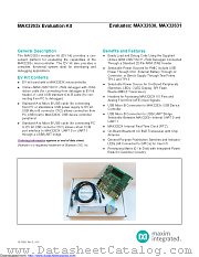 MAX32630-EVKIT# datasheet pdf MAXIM - Dallas Semiconductor