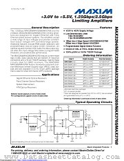 MAX3265CUB+ datasheet pdf MAXIM - Dallas Semiconductor