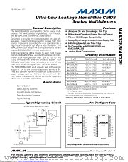 MAX328EWE-T datasheet pdf MAXIM - Dallas Semiconductor