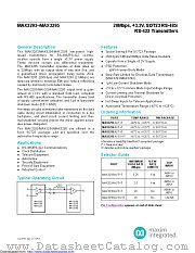 MAX3294AUT datasheet pdf MAXIM - Dallas Semiconductor