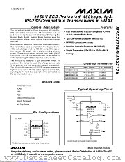 MAX3311EUB+T datasheet pdf MAXIM - Dallas Semiconductor