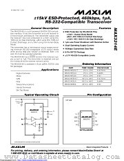 MAX3314ESA+ datasheet pdf MAXIM - Dallas Semiconductor