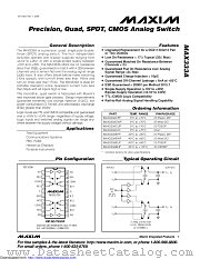 MAX333AEWP+ datasheet pdf MAXIM - Dallas Semiconductor