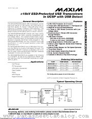 MAX3345EEBE+ datasheet pdf MAXIM - Dallas Semiconductor