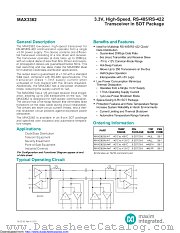 MAX3362AKA-TG1K datasheet pdf MAXIM - Dallas Semiconductor