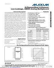 MAX339EPE+ datasheet pdf MAXIM - Dallas Semiconductor