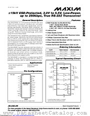 MAX3385ECAP-T datasheet pdf MAXIM - Dallas Semiconductor