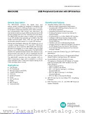 MAX3420EECJ/V+T datasheet pdf MAXIM - Dallas Semiconductor