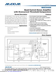 MAX34406FETG+ datasheet pdf MAXIM - Dallas Semiconductor