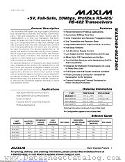MAX3462CSA+T datasheet pdf MAXIM - Dallas Semiconductor