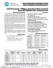 MAX3488CSA+T datasheet pdf MAXIM - Dallas Semiconductor