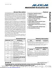 MAX3535EEVKIT+ datasheet pdf MAXIM - Dallas Semiconductor
